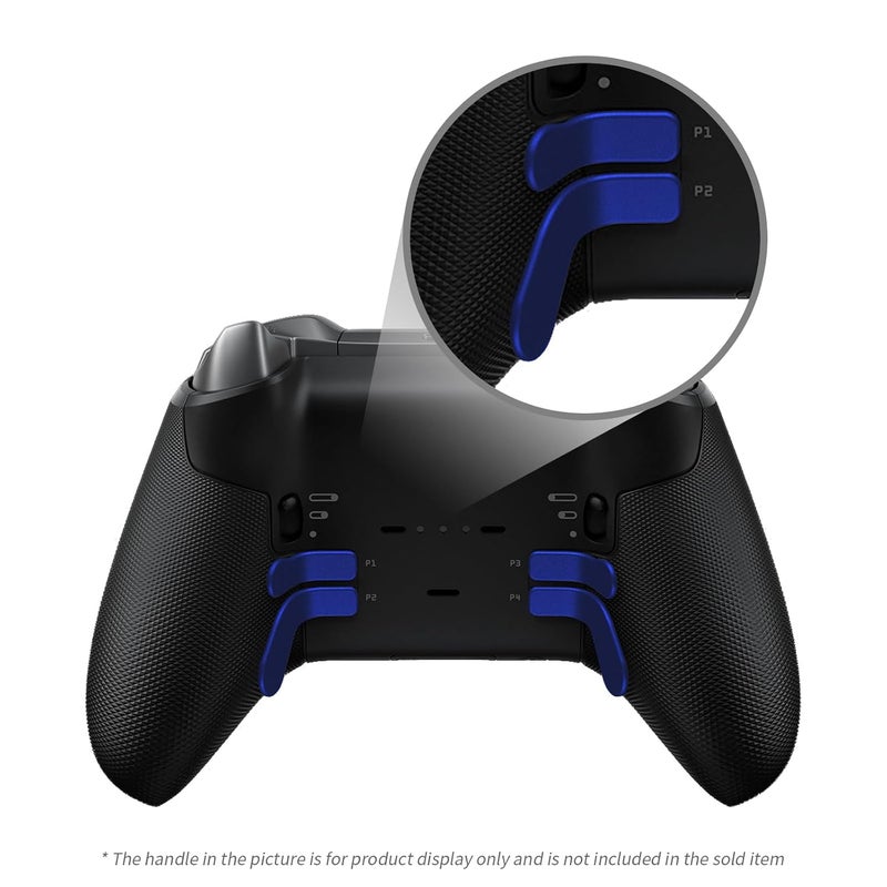 KD.FLY 13-in-1 Metal Thumbsticks Replacement Kits for Xbox Elite Series 2, Xbox Elite 2 Controller Accessories, Includes Magnetic Joysticks, Paddles, Silicone Caps, Storage Bag, Cobalt Blue - Image 3